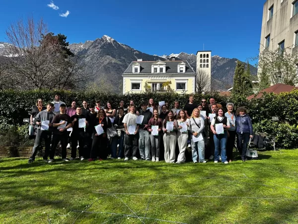 Students meeting in Merano